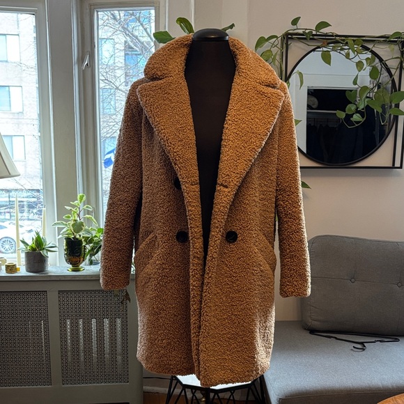 Zara Women's Brown Teddy Jacket - Picture 2 of 8